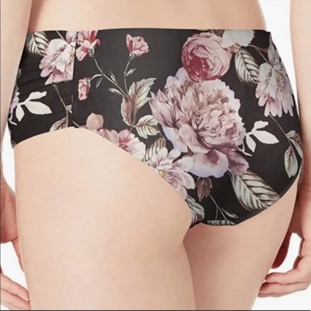 Rachel Roy Floral Ruched side swim bikini bottom